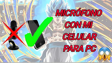 COMO UTILIZAR MI TELÉFONO COMO MICRÓFONO EN PC