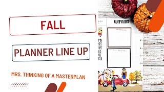 Fall Planner Set up and October Currently Page
