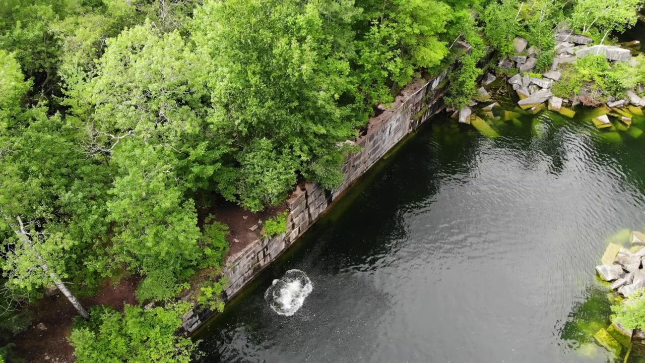 Dorset Marble Quarry, Dorset, Vermont via Drone YouTube