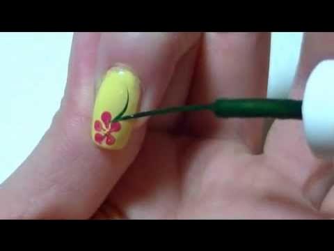 HEART NAIL ART AT HOME w/ DOTTING TOOL FOR BEGINNERS