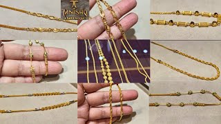 Tanishq Daily Wear Gold Chain Collection💫✨ || Latest Gold Chain Designs with Weight & Price👌❤️