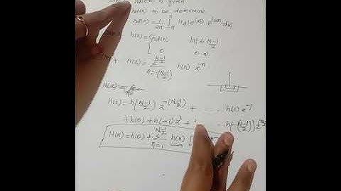 Fir filter design Fourier series method part 1