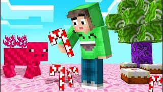 MINECRAFT But THE WORLD = CANDY! (Yummy) screenshot 1