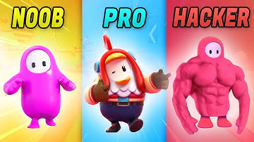 NOOB VS PRO VS HACKER Fall Guys Epic Moments #1