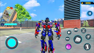 TRANSFORM! Optimus Prime Robot Car Game 2023 - Android GamePlay