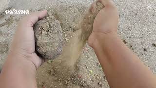 ASMR 🌟 Beach Sand|ASMR #Crumbling #SandASMR #Cement #OddlySatisfying #TextureASMR #CrunchySounds