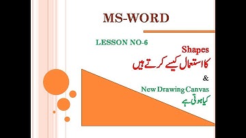 How to Insert Shapes/ New Drawing Canvas in MS- Office with formatting