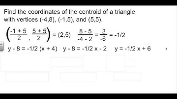 Geometry 5-2 Medians and Altitudes of Triangles