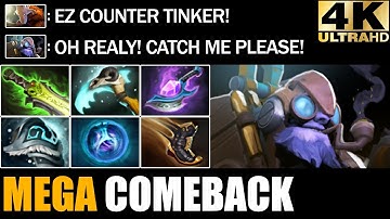Crazy Fast Hand Tinker Mid Deleted Enemy Epic Mega Creeps Comeback Pro Rank Dota 2