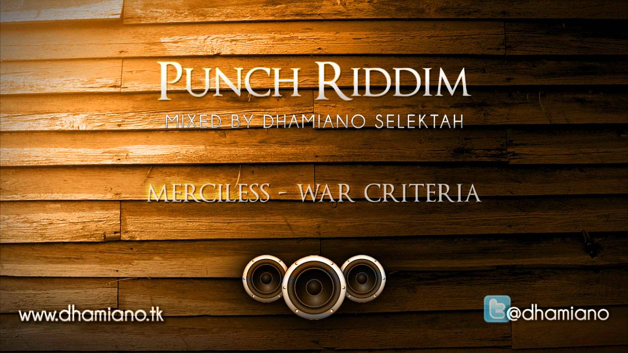 PUNCH RIDDIM  MIX by DHAMIANO SELEKTAH (November 2011/ Good Good)