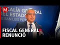 En San Luis Potosí, fiscal general presenta renuncia a su cargo