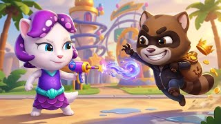 Talking Tom Blast Park Mermaid Angela Gameplay Android ios  screenshot 5