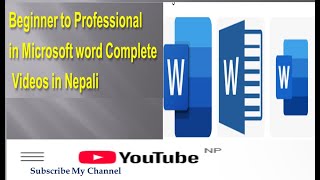 Basic to advanced Word Tutorial Complete Videos in Nepali