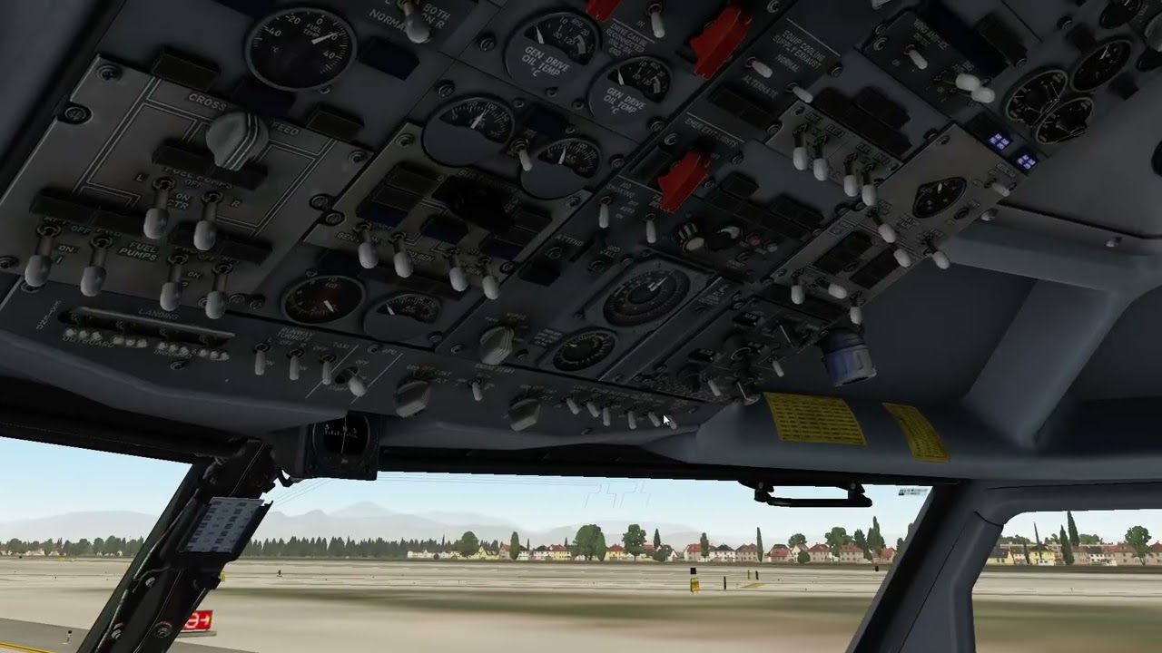 X-PLANE 11 | BOEING 737-400 CLASSIC START ENGINES, TAXI AND TAKE OFF ANTALYA