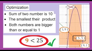 Optimization problem, Exercise 3, finding the smallest product - Calculus Wealth