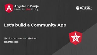 Let's build a Community App - Angular In Darija screenshot 5