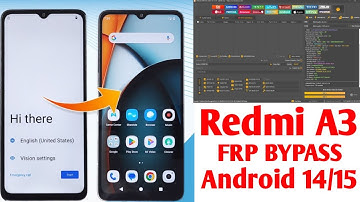 Redmi A3 FRP Bypass Android 14/15 ( Unlock Tool ) 100% Working Method - Google Account Bypass