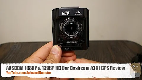 AUSDOM 1080P & 1296P HD Car Dashcam A261 GPS Review