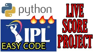 Displaying IPL Live Score using Python | Python Project | Tkinter library | Easy Projects
