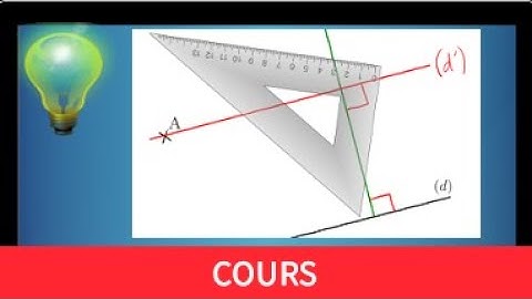 Cours ♦ Tracer la parallèle à une droite passant par un point • Utiliser une équerre ♦ Sixième