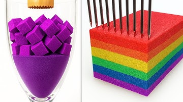 Very Satisfying and Relaxing Compilation 339 Kinetic Sand ASMR