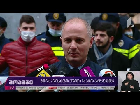 ნიკა მელიას ადვოკატების პოზიცია და აქცია პარლამენტთან