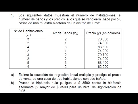 Regresiòn multiple metodo matricial paso a paso - YouTube