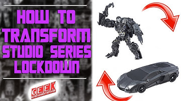 How to transform Studio Series LOCKDOWN Voyager Class Age of Extinction transformation instructions