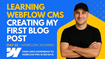 Learning Webflow CMS in 2025 - Creating my First Blog Post