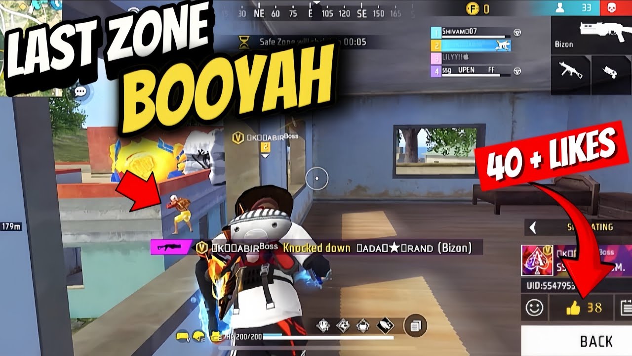 LAST ZONE 😮 BOOYAH 🔥 GRANDMASTER LOBBY 😵 || GARENA FREE FIRE 🥇 - YouTube