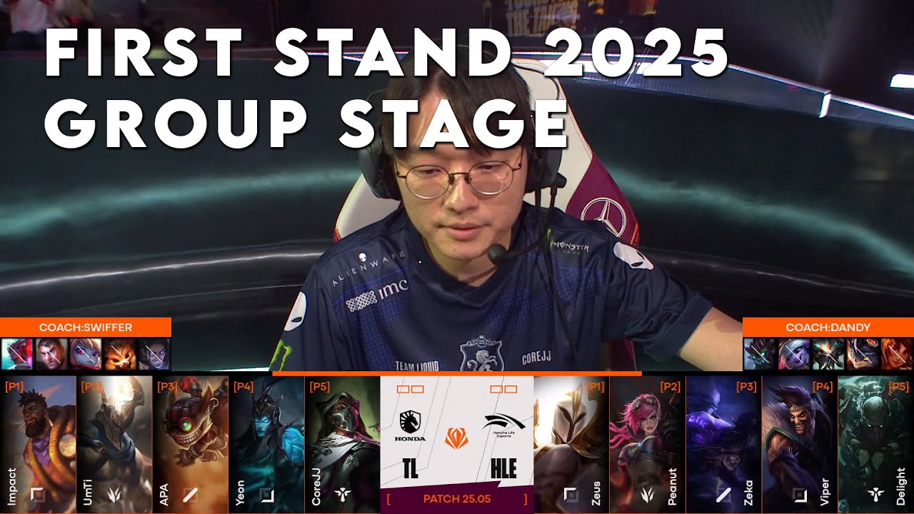 TL vs HLE Game 1 | First Stand 2025 Group Stage | Liquid vs Hanwha Life G1