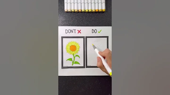 How to Draw a Sunflower! ✍️✨🌻 #art #drawing #tutorial