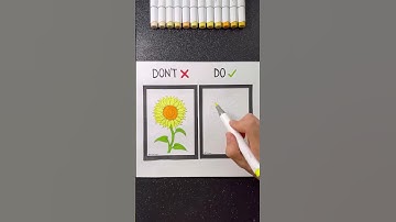 How to Draw a Sunflower! ✍️✨🌻 #art #drawing #tutorial