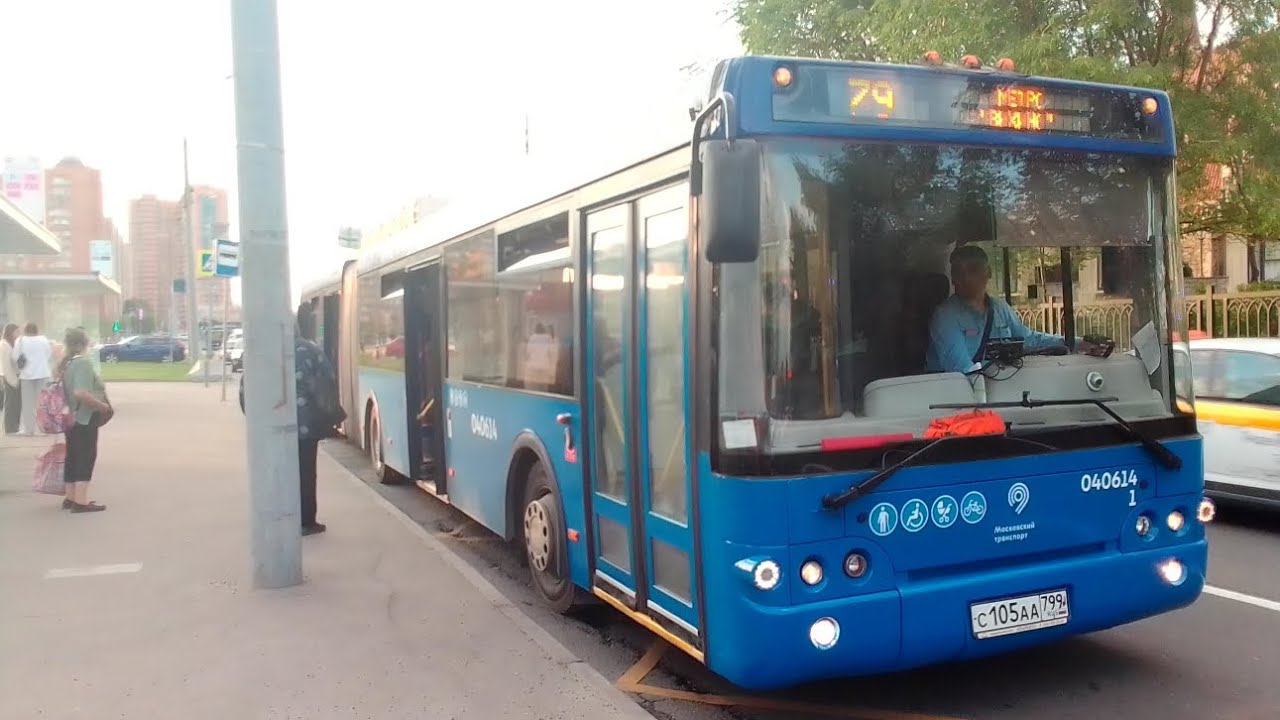 Поездка на автобусе ЛиАЗ 6213.22 № 040614 маршут 79 от « метро Выхино ...
