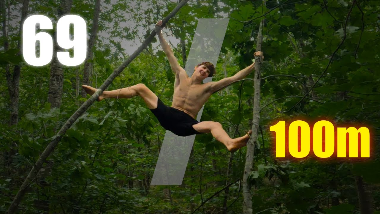 Traverser 100 METRES de FORȆT sans toucher le sol, c'est POSSIBLE ?!🌳