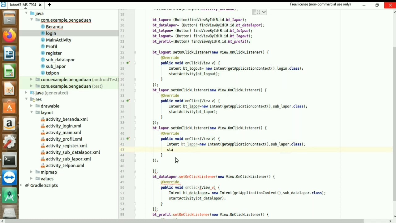 Tutorial Pembuatan Intent Di Android Studio - YouTube