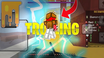 Nethergames Bedwars Trolling players||Mcpe bedwars