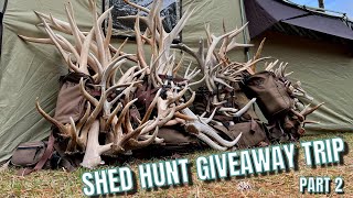 SHED HUNTING 2024 | SHED HUNT GIVEAWAY TRIP #2 PART 2