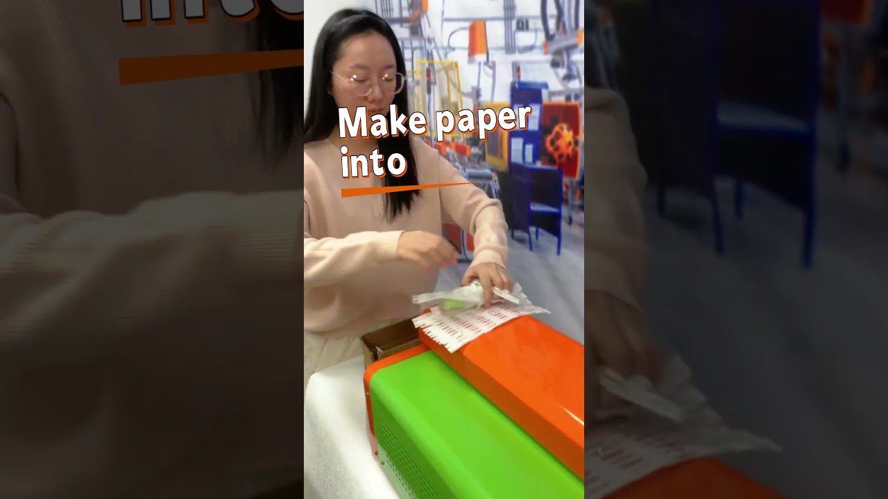 If you have many Wasted A4 Paper in the Office, Try Cardboard Shredder. It turns Paper into Cushion