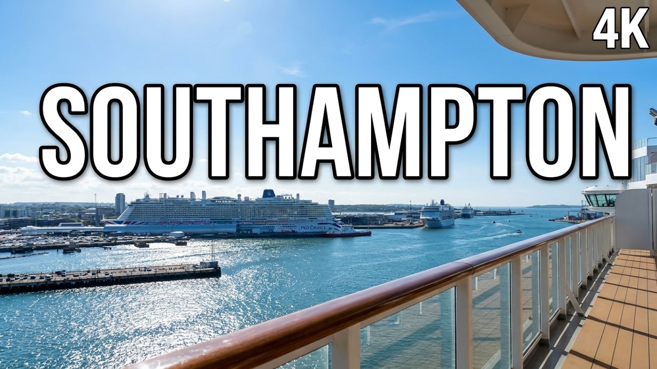 #4K Southampton Cruise Port views from the Celebrity Apex on back2back cruise Canaries Transatlantic