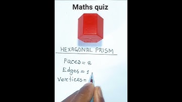 HEXAGONAL PRISM. #maths . #shorts .