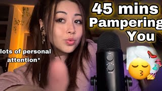 ASMR 45 Mins pampering you (massage,chiropractor,haircut) LOTS OF PERSONAL ATTENTION 🧖🏻‍♂️💤