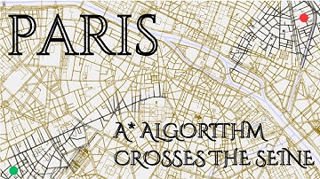 Parisian Pathfinding: A* Algorithm Traces Routes Across the Seine