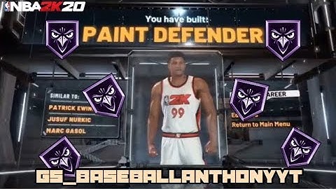 DEMI-GOD CENTER BUILD!!! PAINT DEFENDER WITH 30 SHOOTING BADGES!!! #NBA2K20