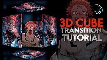 3D Cube Split / Hollow Box + Flip Transition Tutorial | Alightmotion Tutorial