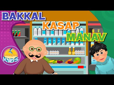 Bakkal 🥛 Manav🥕 Kasap🥩 | Çocuk Şarkıları | Bebek Şarkıları | Honeybee Kids