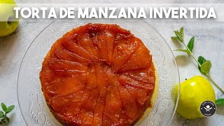 TORTA DE MANZANA INVERTIDA EN 3 PASOS Y NO SE PEGA