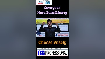 Save yourself & your Hard Earn Money Choose Wisely #csprofessional #drafting #cr #icsinewsyllabus