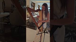 Lovely Female Electric Harpist In Dubai(1)