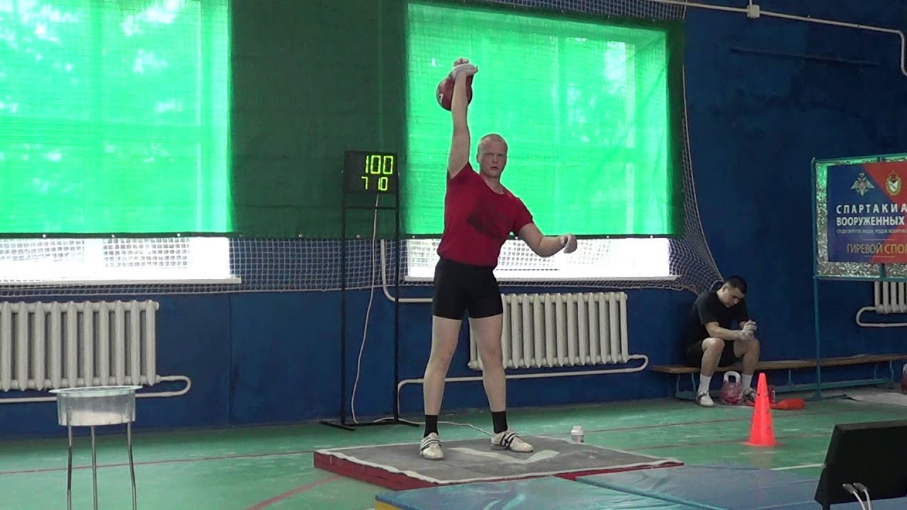 Russian military championship of kettlebell sport 2015 WK 85 kg Snatch